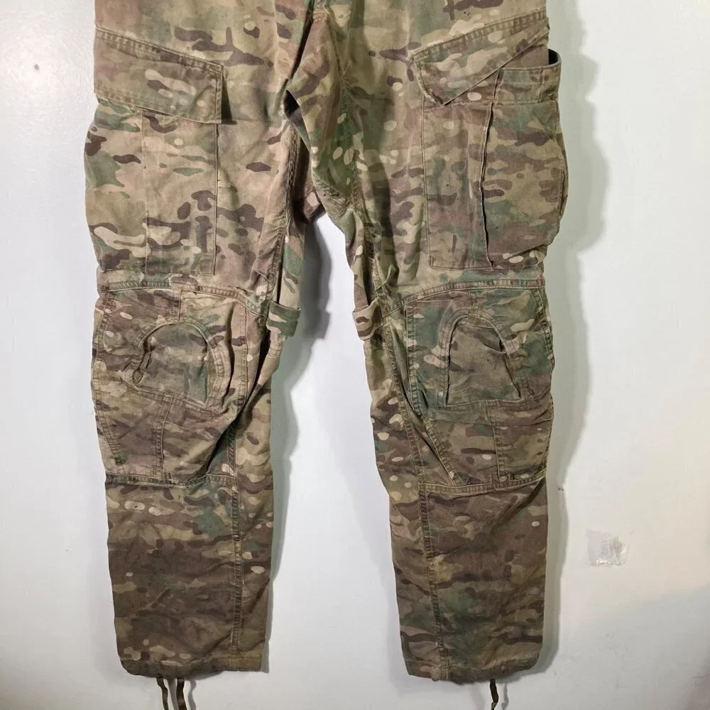 Mens Army Combat Camo FR Tactical Pants Cargo 30 x‎ 33 Flaw
